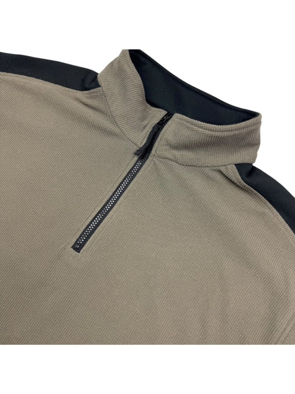 Cabelas Men's 1/4 Zip Long Sleeve Thermal Sweater Brown • XL